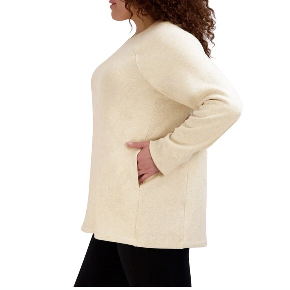 KIRKLAND SIGNATURE - Women's Cozy Fleece Crewneck - Picture 2 of 3